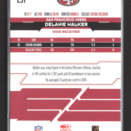 2006 Leaf Rookies & Stars Longevity Delanie Walker #231 457/599