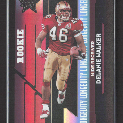 2006 Donruss Rookies & Stars Longevity Delanie Walker #231 Black /10