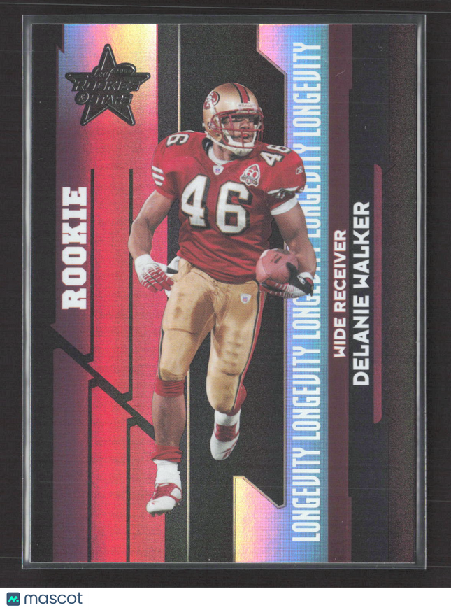 2006 Donruss Rookies & Stars Longevity Delanie Walker #231 Black /10