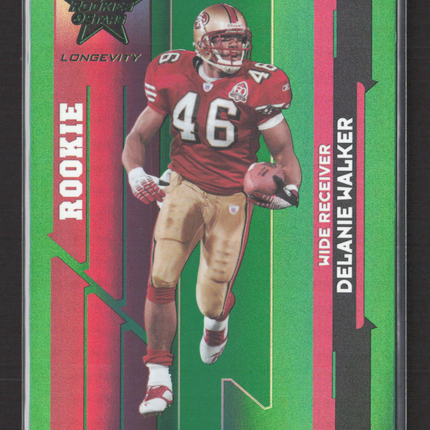 2006 Donruss Leaf Rookies & Stars Longevity Delanie Walker #231 Green /29