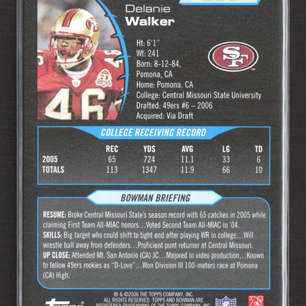 2006 Bowman Delanie Walker #266 White /125