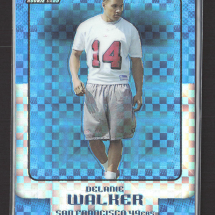 2006 Topps Finest Delanie Walker #24 X-Fractor Blue /150