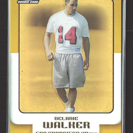 2006 Topps Finest Delanie Walker #24 Refractor Gold /49