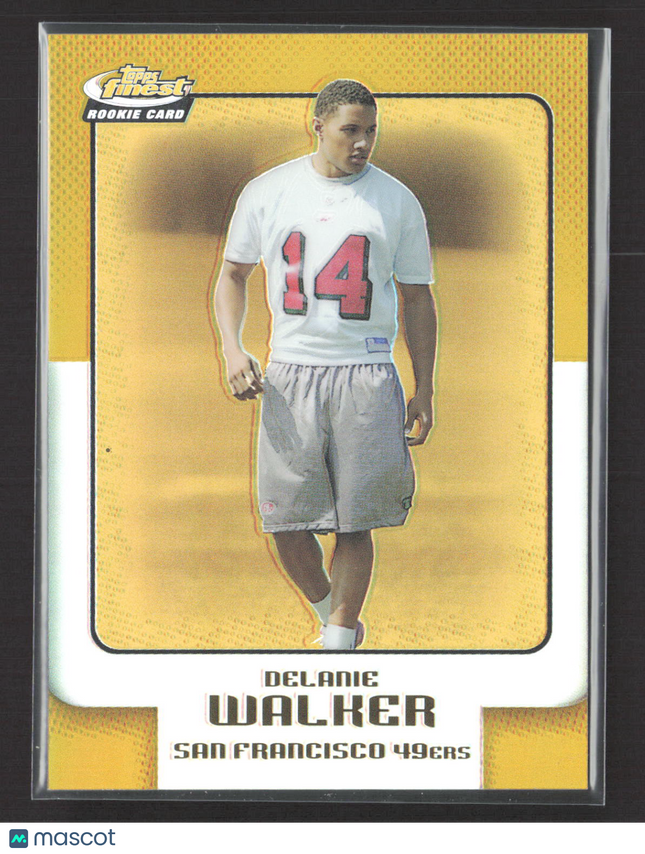 2006 Topps Finest Delanie Walker #24 Refractor Gold /49