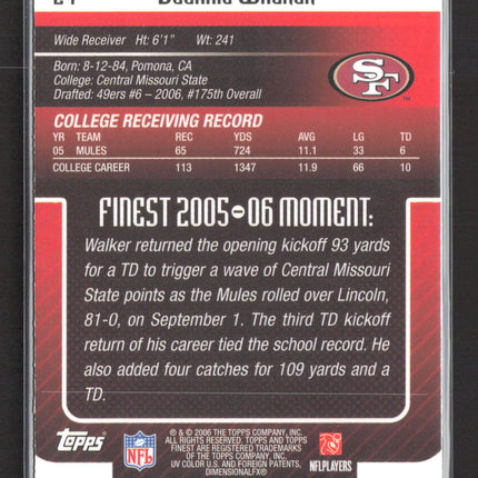 2005 Topps Finest Delanie Walker #24