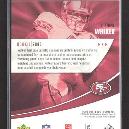 2006 Upper Deck Sweet Spot Sweet Beginnings Delanie Walker #136 099/699