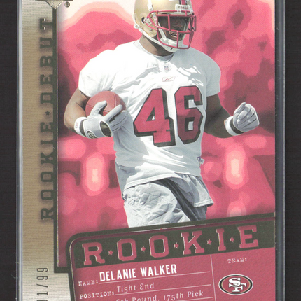 2006 Upper Deck Rookie Debut Delanie Walker #181 31/99