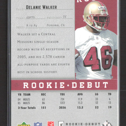 2006 Upper Deck Rookie Debut Delanie Walker #181