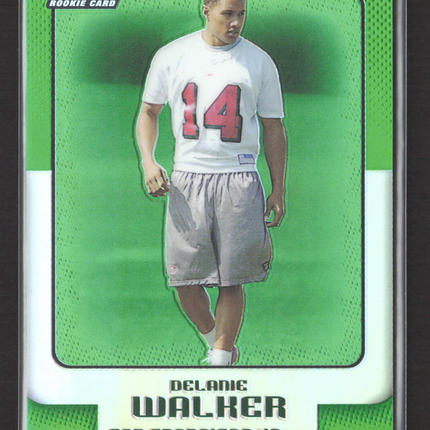 2006 Topps Finest Delanie Walker #24 Refractor Green /199