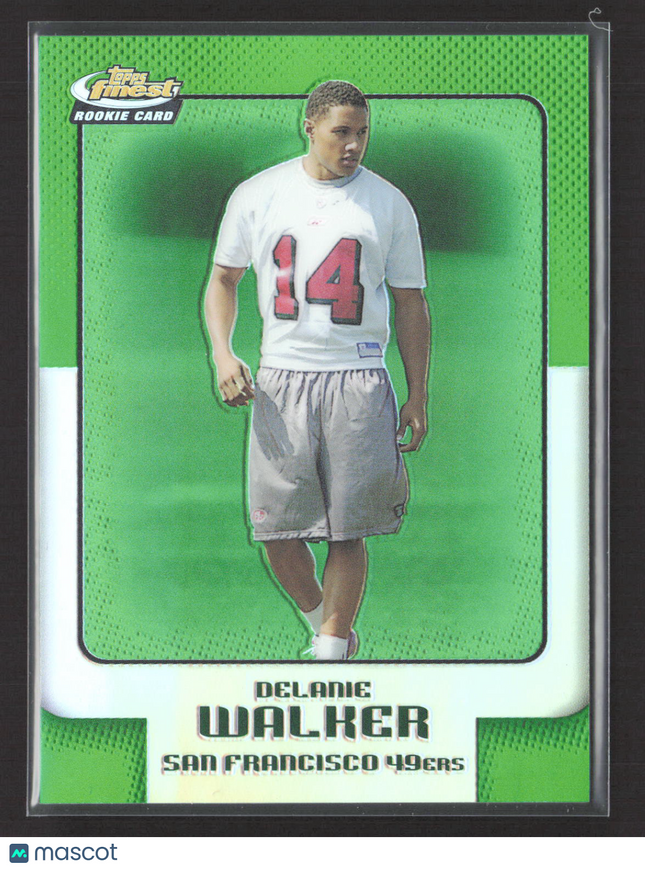 2006 Topps Finest Delanie Walker #24 Refractor Green /199