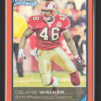 2006 Bowman Chrome Delanie Walker #49 Orange Refractor /25