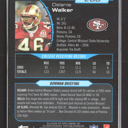 2006 Bowman Gold Delanie Walker #266