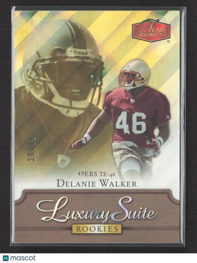 2006 Fleer Flair Showcase Luxury Suite Delanie Walker #132 29/99