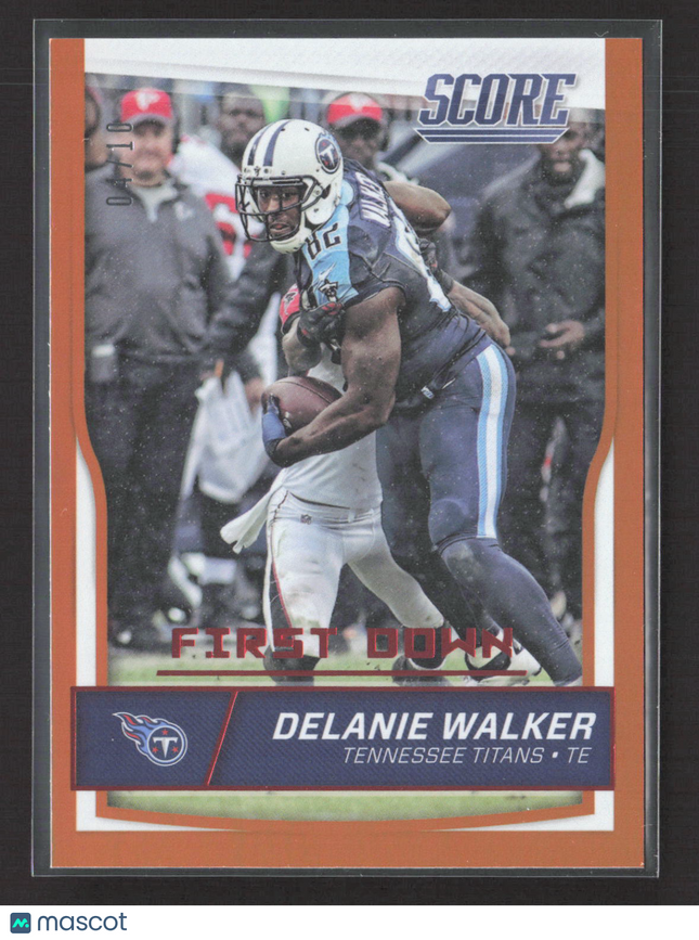 2016 Panini Score Football Delanie Walker #314 First Down 04/10