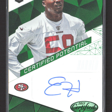 2015 Panini Certified Certified Potential Eli Harold #CP-EH Green 3/5 RC Auto