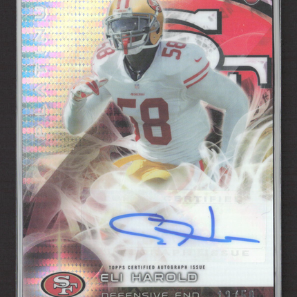 2015 Topps Platinum Eli Harold #AR-EH 12/50 RC Auto Pulsar