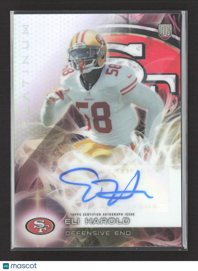 2015 Topps Platinum Eli Harold #AR-EH RC Auto Refractor