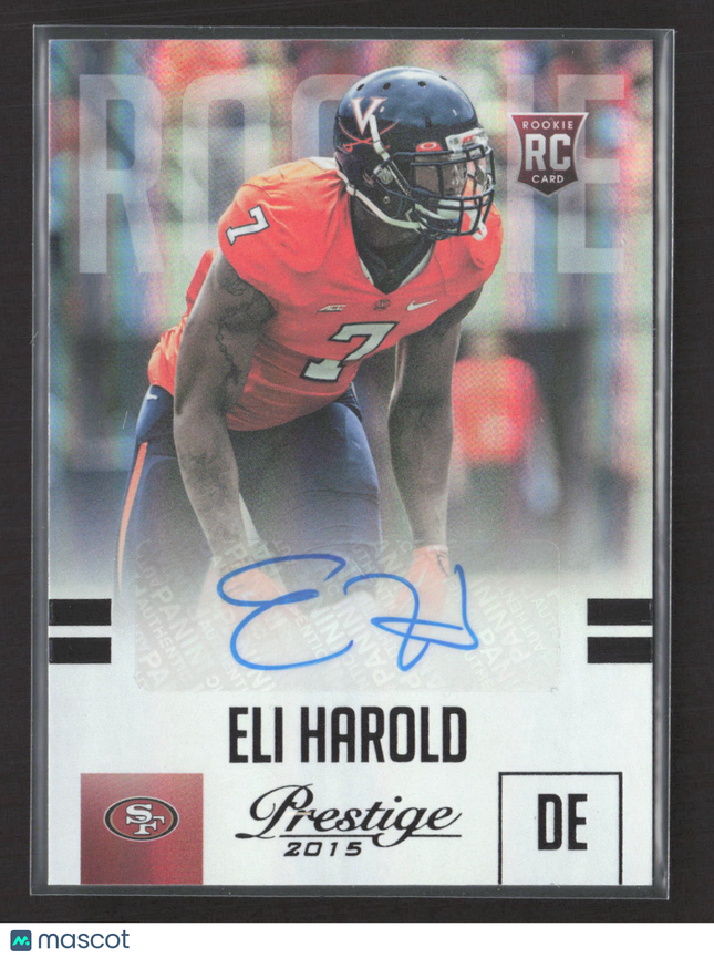 2015 Panini Prestige Eli Harold #237 06/10 Auto Black