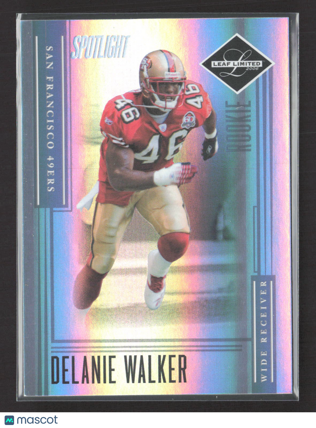 2006 Donruss Playoff Leaf Limited Spotlight Delanie Walker #179 /25 Silver