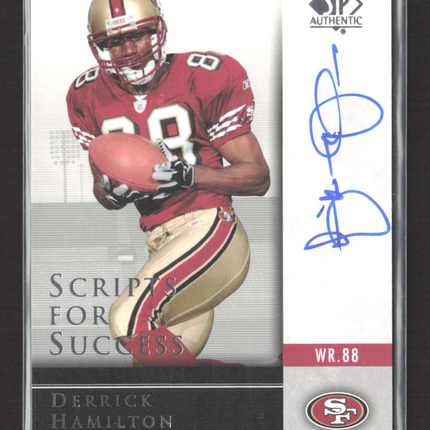 2004 Upper Deck SP Authentic Scripts for Success Derrick Hamilton #SS-DH Auto
