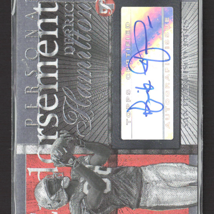 2004 Topps Pristine Personal Endorsements Derrick Hamilton #PE-DHA Auto