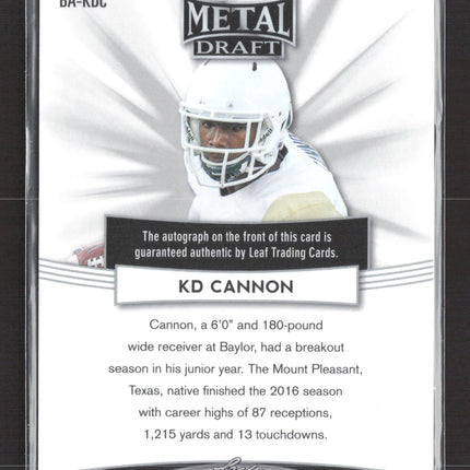 2017 Leaf Metal Draft KD Cannon #BA-KDC Auto