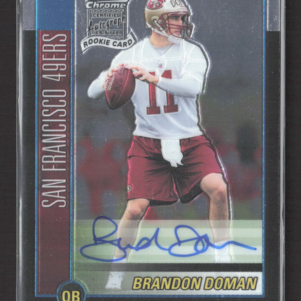 2002 Bowman Chrome Brandon Doman #163 Auto