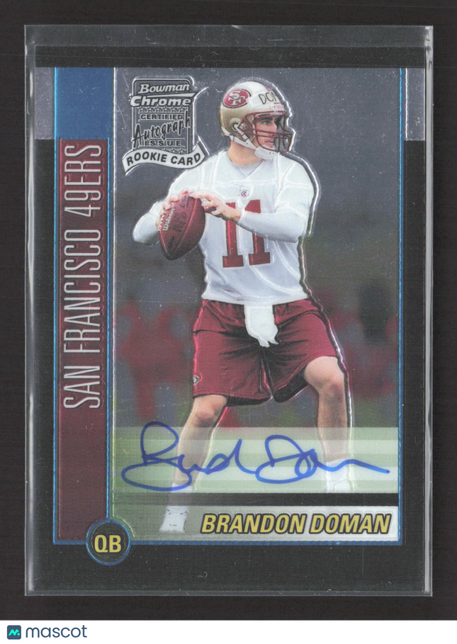 2002 Bowman Chrome Brandon Doman #163 Auto