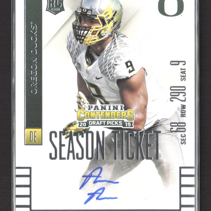2015 Panini Contenders Draft Picks Arik Armstead #154 Auto