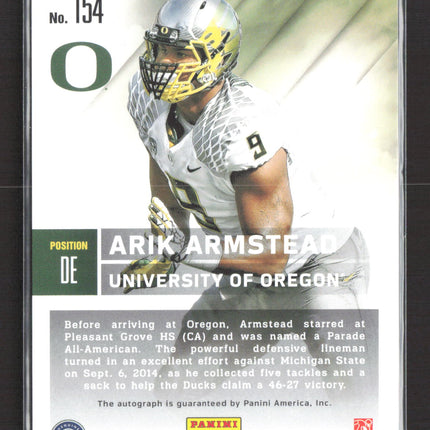 2015 Panini Contenders Draft Picks Arik Armstead #154 Auto