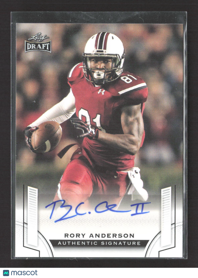 2015 Leaf Draft Rory Anderson #BA-RA1 Auto