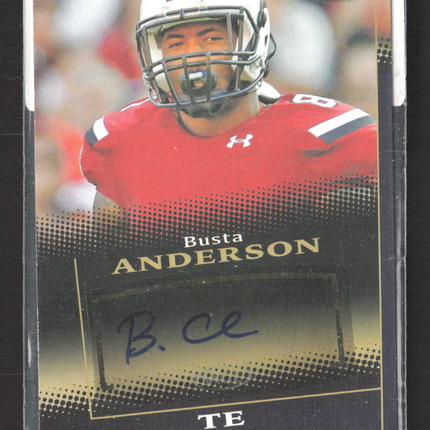 2015 SAGE HIT Busta Anderson Authentic Autograph Auto