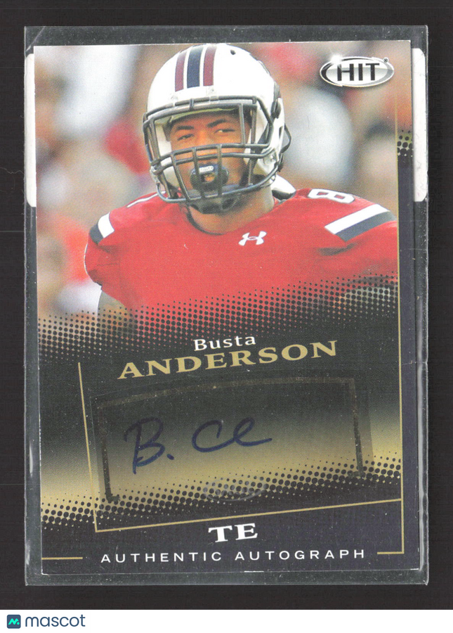 2015 SAGE HIT Busta Anderson Authentic Autograph Auto