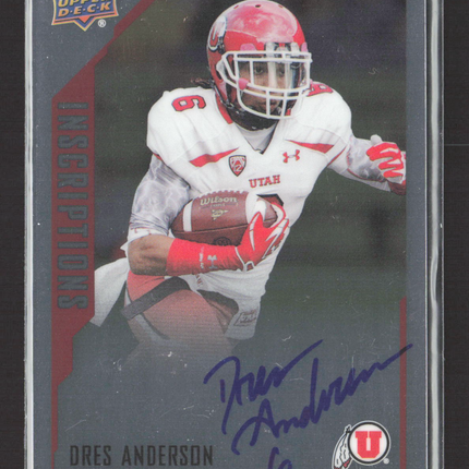 2015 Upper Deck Inscriptions Football Dres Anderson #DA Auto