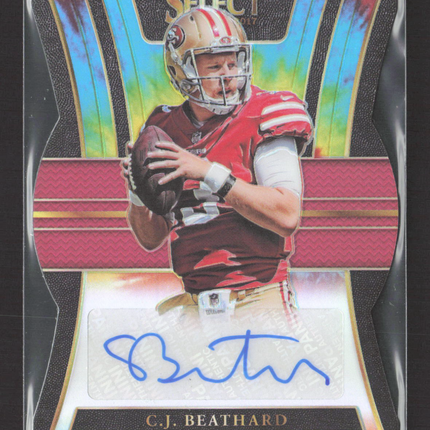2018 Panini Select Prizm C.J. Beathard #RS-CJ Tie-Dye 05/10 Auto