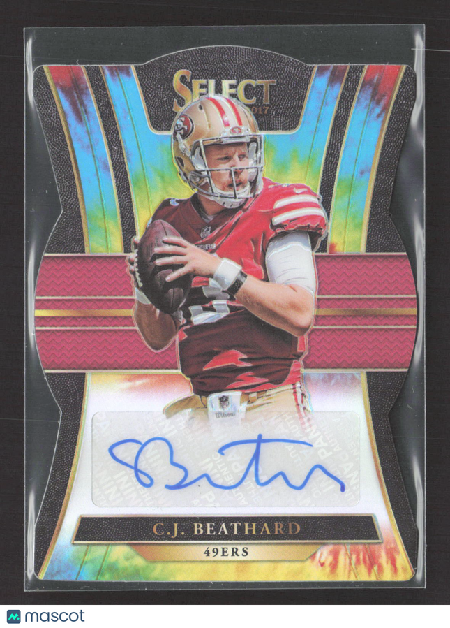 2018 Panini Select Prizm C.J. Beathard #RS-CJ Tie-Dye 05/10 Auto