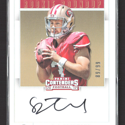 2017 Panini Contenders Rookie Roundup C.J. Beathard #RR-CJ 89/99 Auto