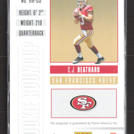 2017 Panini Contenders Rookie Roundup C.J. Beathard #RR-CJ 89/99 Auto