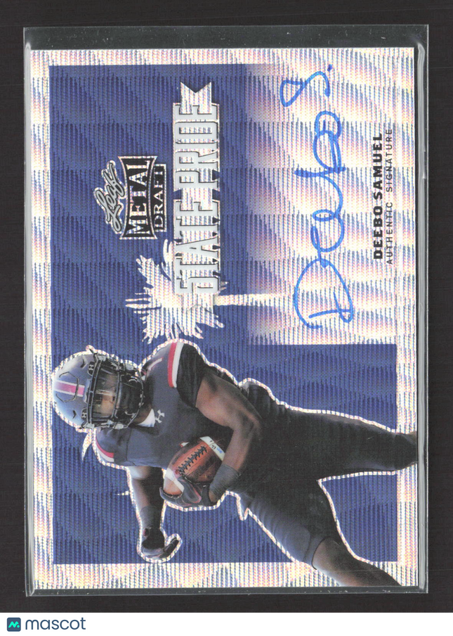 2019 Leaf Metal Draft State Pride Deebo Samuel #SP-DS1 Authentic Signature Auto