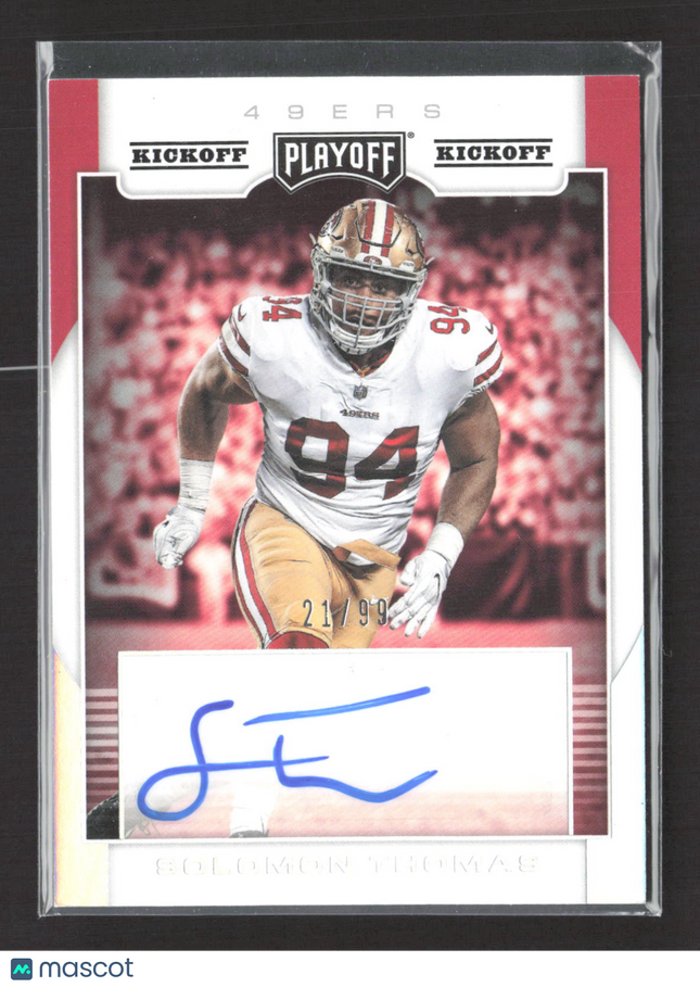 2017 Panini Playoff Kickoff Solomon Thomas #RS-ST 21/99 Auto