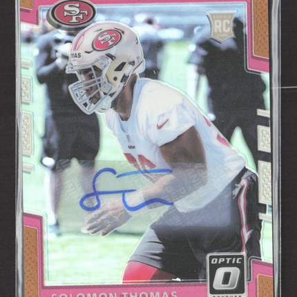 2017 Panini Donruss Optic Solomon Thomas #116 Bronze RC Auto
