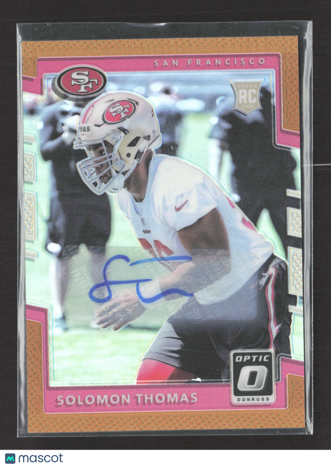2017 Panini Donruss Optic Solomon Thomas #116 Bronze RC Auto