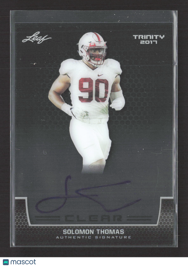 2017 Leaf Trinity Clear Solomon Thomas #CA-ST1 Auto
