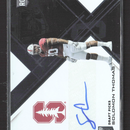 2017 Panini Donruss Elite Collegiate Football Solomon Thomas #126 RC Auto
