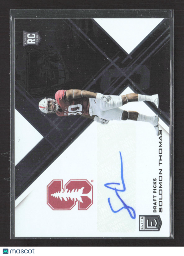 2017 Panini Donruss Elite Collegiate Football Solomon Thomas #126 RC Auto