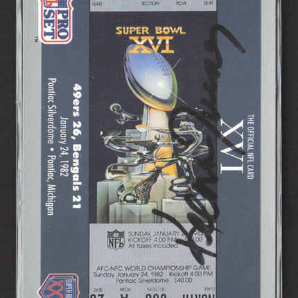 1990 Pro Set Super Bowl XVI #16 Keena Turner IP Auto