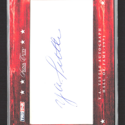 2007 TRISTAR Signa Cuts Hidden Treasures Y.A. Tittle Cut Autograph 100/135 Auto