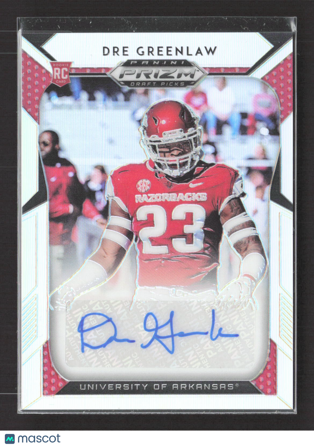2019 Panini Prizm Draft Picks Dre Greenlaw #221 RC Auto