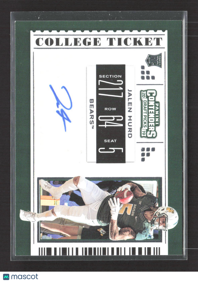 2019 Panini Contenders Draft Picks College Ticket Jalen Hurd #171 Auto