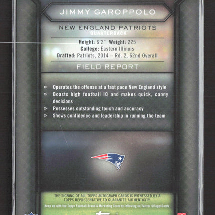 2015 Topps Field Access Jimmy Garoppolo #182 Auto